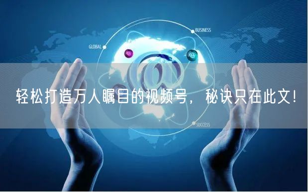 轻松打造万人瞩目的视频号，秘诀只在此文！