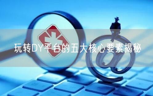 玩转DY平台的五大核心要素揭秘