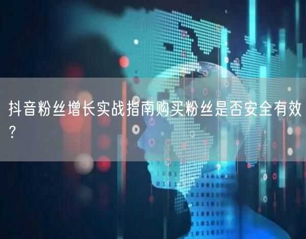 抖音粉丝增长实战指南购买粉丝是否安全有效？