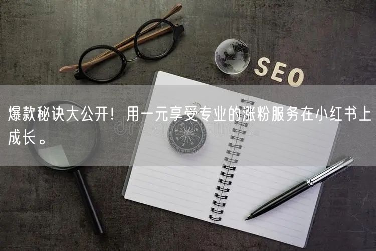 爆款秘诀大公开！用一元享受专业的涨粉服务在小红书上成长。