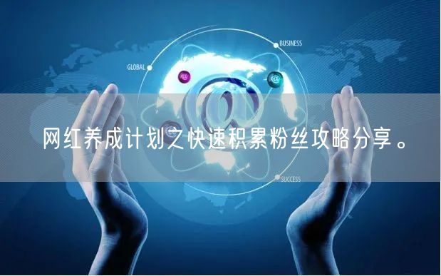 网红养成计划之快速积累粉丝攻略分享。