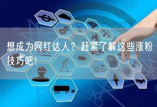 想成为网红达人？赶紧了解这些涨粉技巧吧！