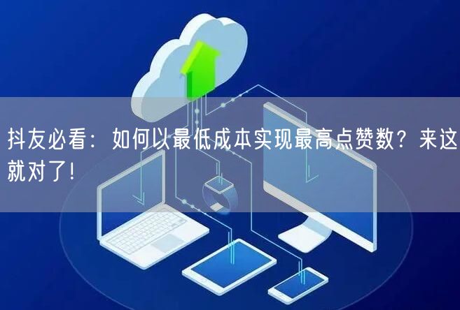 抖友必看：如何以最低成本实现最高点赞数？来这就对了！