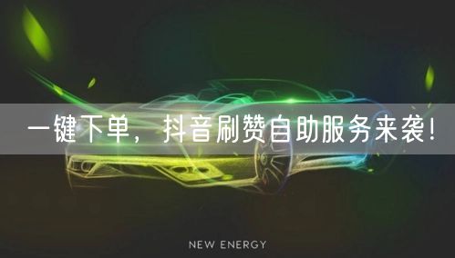 一键下单，抖音刷赞自助服务来袭！
