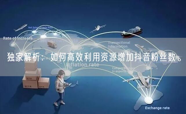 独家解析：如何高效利用资源增加抖音粉丝数。