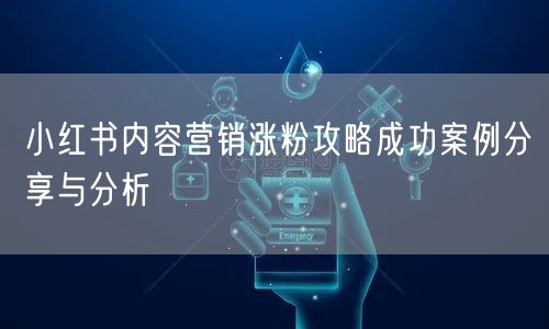 小红书内容营销涨粉攻略成功案例分享与分析