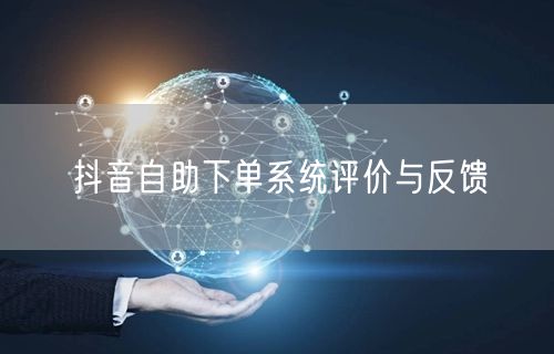 抖音自助下单系统评价与反馈