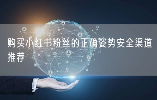 购买小红书粉丝的正确姿势安全渠道推荐