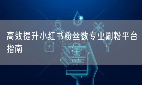 高效提升小红书粉丝数专业刷粉平台指南