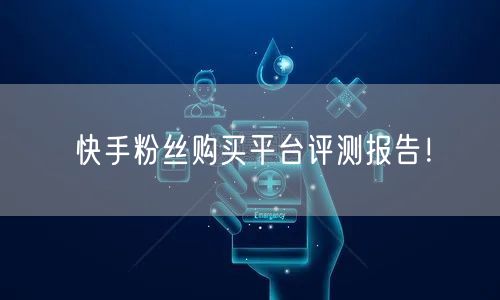 快手粉丝购买平台评测报告！