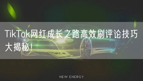 TikTok网红成长之路高效刷评论技巧大揭秘！