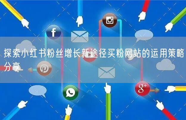 探索小红书粉丝增长新途径买粉网站的运用策略分享