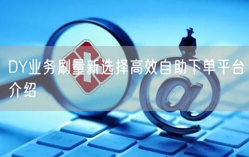DY业务刷量新选择高效自助下单平台介绍
