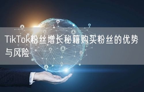 TikTok粉丝增长秘籍购买粉丝的优势与风险