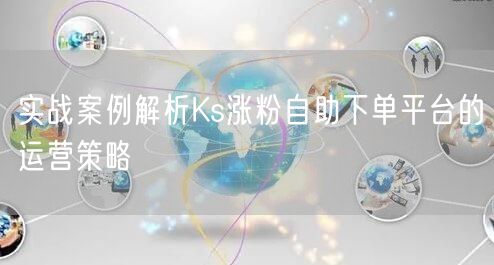 实战案例解析Ks涨粉自助下单平台的运营策略
