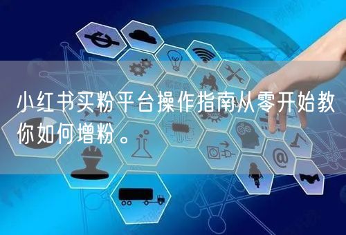 小红书买粉平台操作指南从零开始教你如何增粉。