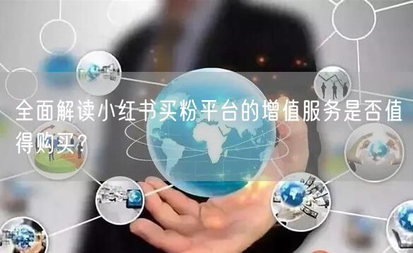 全面解读小红书买粉平台的增值服务是否值得购买？