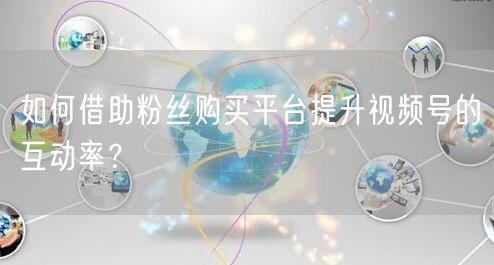 如何借助粉丝购买平台提升视频号的互动率？