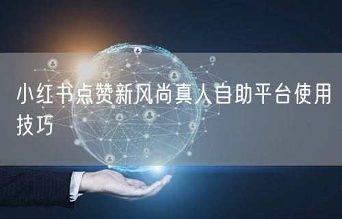 小红书点赞新风尚真人自助平台使用技巧