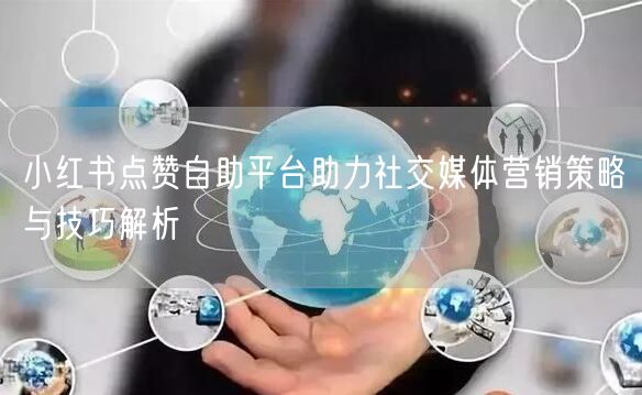 小红书点赞自助平台助力社交媒体营销策略与技巧解析