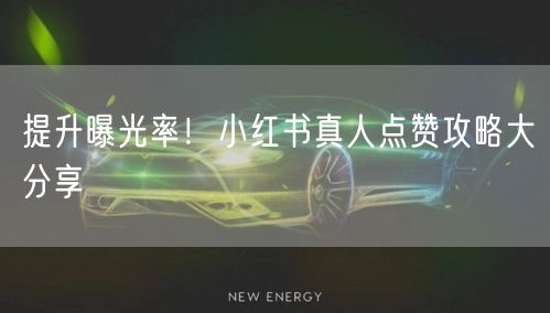 提升曝光率！小红书真人点赞攻略大分享