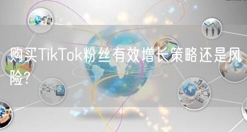 购买TikTok粉丝有效增长策略还是风险?