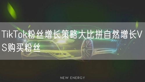 TikTok粉丝增长策略大比拼自然增长VS购买粉丝